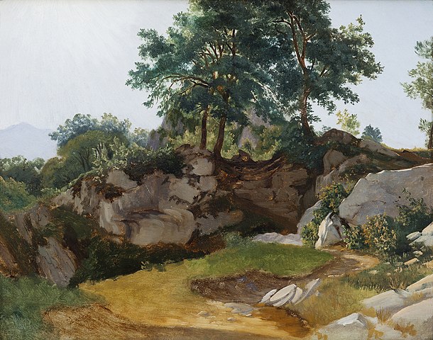 弗里茨·佩茨霍尔德  （Fritz Petzholdt）：意大利山景油画