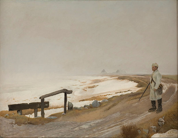 劳瑞兹·安德森·瑞恩(Laurits Andersen Ring)-雾的冬天油画