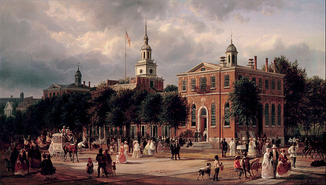 费迪南德·理查德（Ferdinand Richardt）-费城独立厅油画