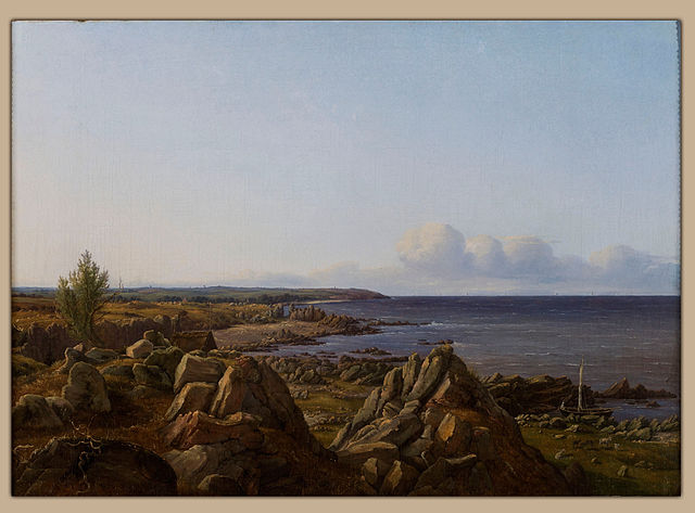 维尔赫姆·彼得森（Vilhelm Petersen）：osterlarsker教区的景色油画
