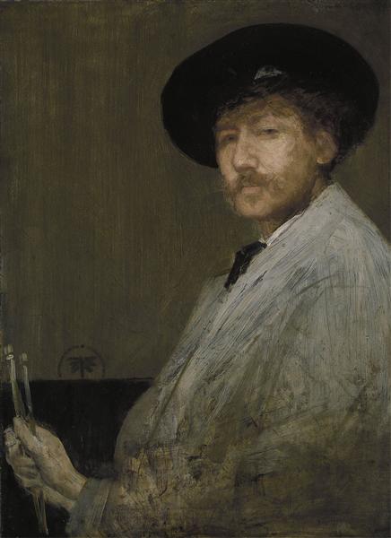 詹姆斯·麦克尼尔·惠斯勒（James McNeill Whistler）-画家肖像油画