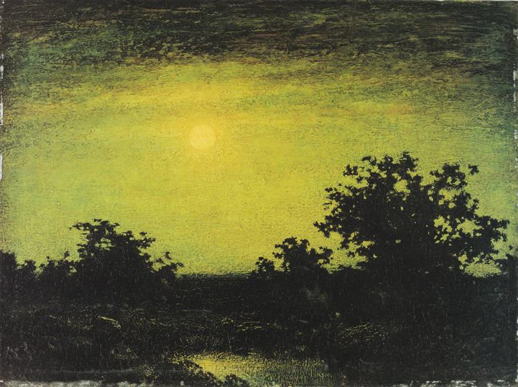 拉尔夫·布莱克洛克（Ralph Blakelock）-月光油画