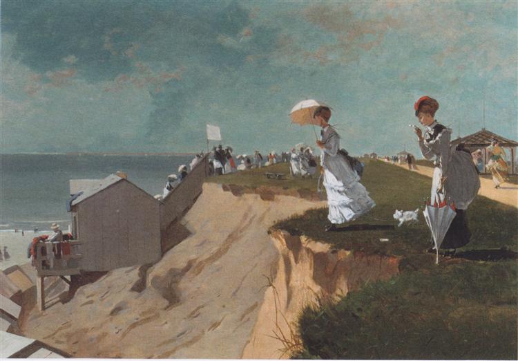 温斯洛·荷马（ Winslow Homer）-新泽西州朗布兰奇油画
