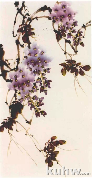 图文教程:写意紫藤花画法