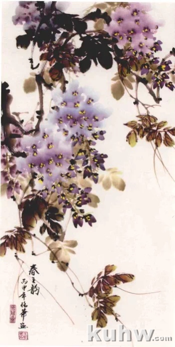 图文教程:写意紫藤花画法
