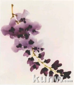 图文教程:写意紫藤花画法
