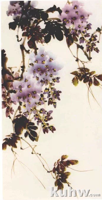 图文教程:写意紫藤花画法