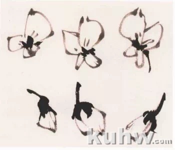 图文教程:写意紫藤花画法
