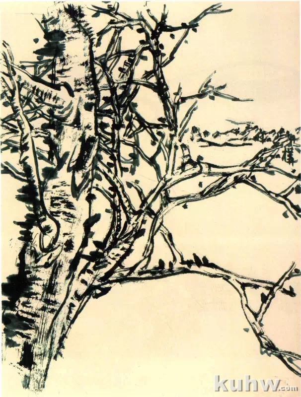 梅花枝干的画法