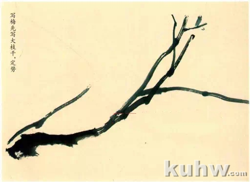 梅花枝干的画法