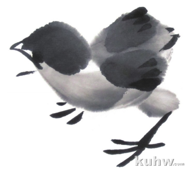 国画麻雀、燕子、仙鹤、鸳鸯、雏鸡等禽鸟的画法