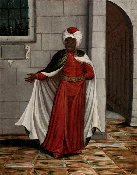 让·巴蒂斯特·范穆尔（Jean Baptiste Vanmour）-基斯拉·阿加西，黑太监的首领油画