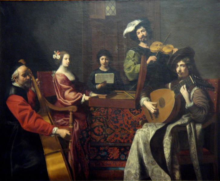尼古拉斯·图尼尔（Nicolas Tournier）-音乐会油画