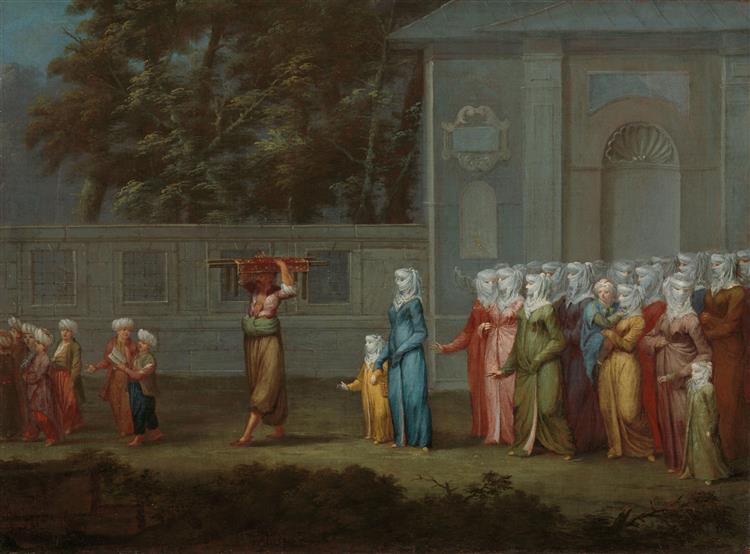 让·巴蒂斯特·范穆尔（Jean Baptiste Vanmour）-第一个上课日油画