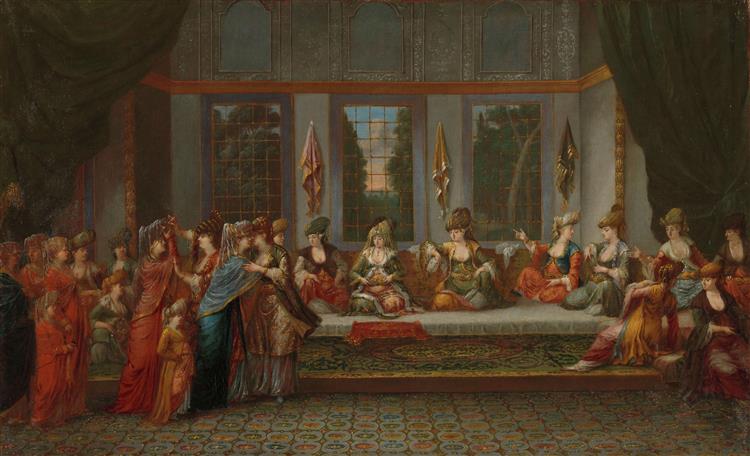 让·巴蒂斯特·范穆尔（Jean Baptiste Vanmour）-希腊婚礼油画