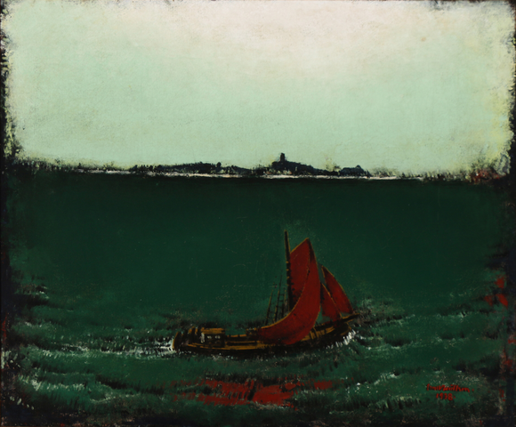 恩斯特·祖腾（Ernst Zeuthen）-海上航行油画