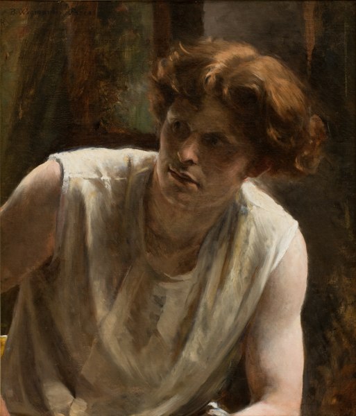 伯莎·韦格曼（Bertha Wegmann）-模型研究油画