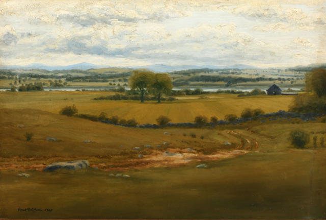 恩斯特·祖腾（Ernst Zeuthen）-“白山”油画