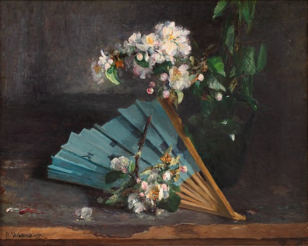 伯莎·韦格曼（Bertha Wegmann）-坎德·梅德·布隆斯特连德·布雷格伦.油画