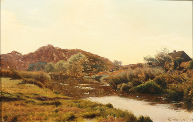 埃米尔·文纳瓦尔德（Emil Wennerwald）-荒芜的风景油画