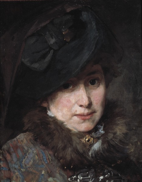 伯莎·韦格曼（Bertha Wegmann）-希尔德（Hildegard Thorell），艺术家  肖像油画