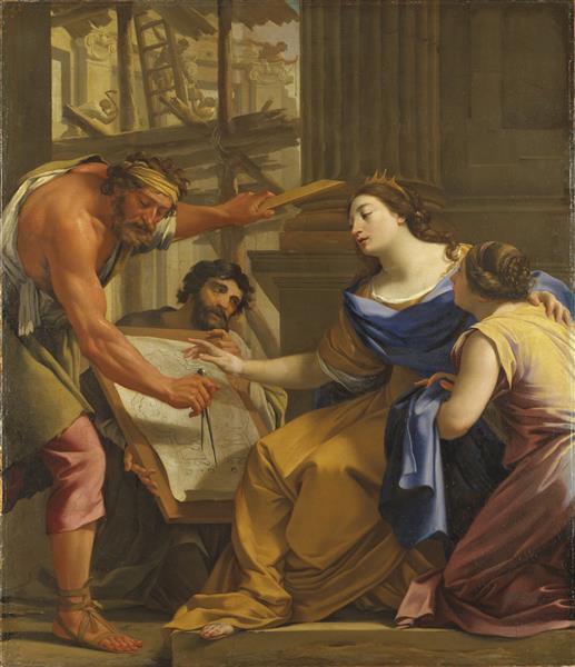 西蒙·沃特（Simon Vouet）-艾蒿属建筑油画