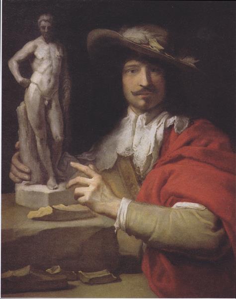 夏尔·勒·布伦（Charles Le Brun）-雕塑家尼古拉斯·勒布伦肖像油画