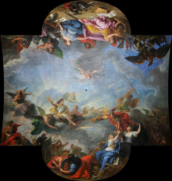 夏尔·勒·布伦（Charles Le Brun）-六天内攻占甘德城油画