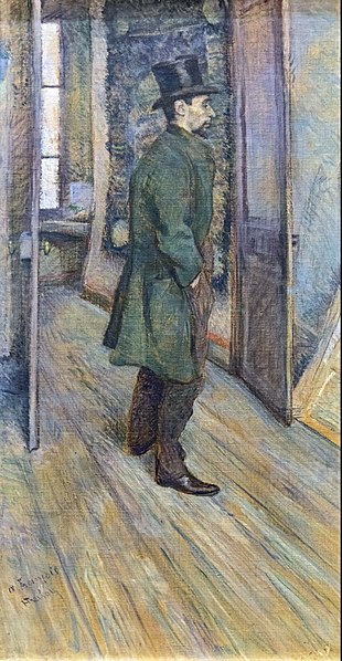 亨利·德·图卢兹-劳特雷克  （Henri de Toulouse-Lautrec）-弗朗索瓦·高兹的肖像 油画
