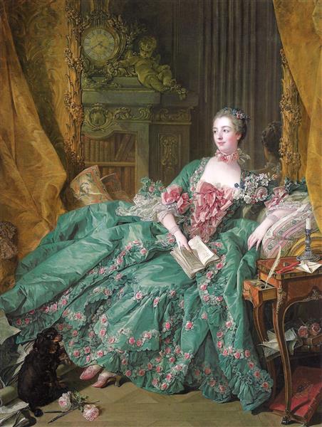 弗朗索瓦·布歇（François Boucher）-庞巴杜夫人油画