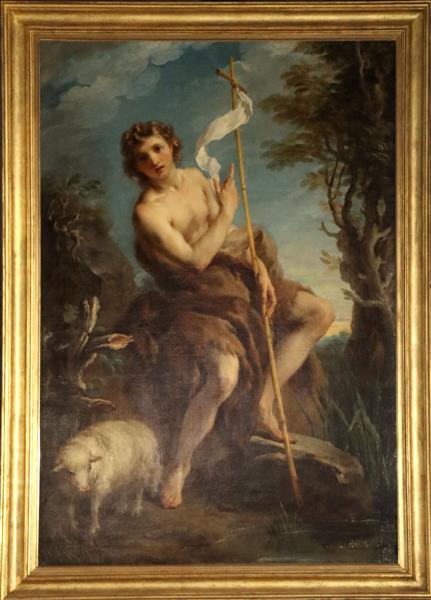 弗朗索瓦·莱莫恩（ François Lemoyne）-施洗者约翰油画