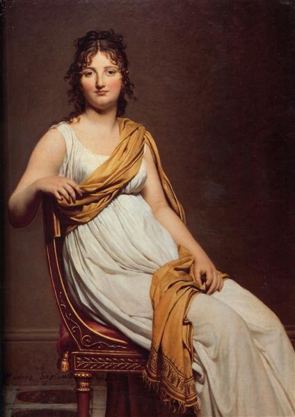 雅克·路易·大卫( Jacques Louis David)-雷蒙德·德弗尼诺夫人画像油画