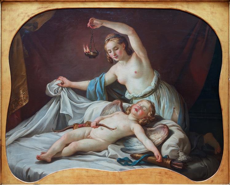 约瑟夫·玛丽·维恩（Joseph-Marie Vien）- 爱恩多米心理调查 油画
