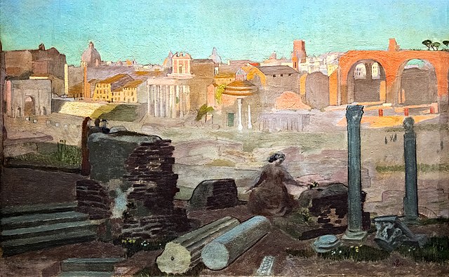 莫里斯·丹尼斯（Maurice Denis）-论坛广场，1904年.油画
