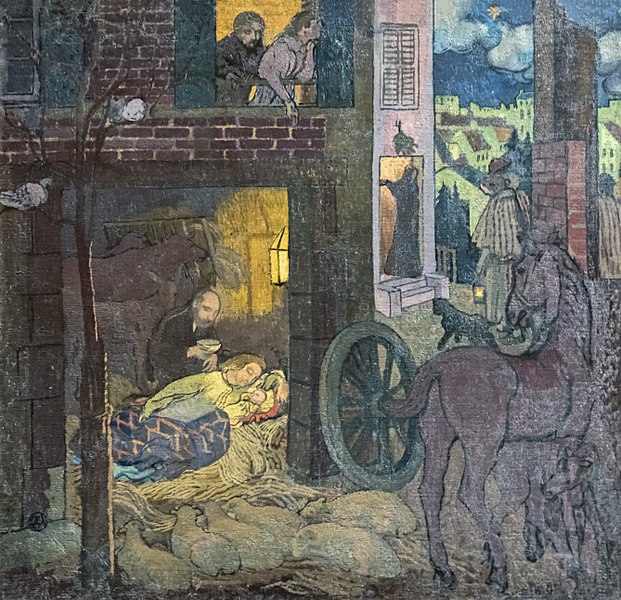 莫里斯·丹尼斯（Maurice Denis）-耶稣诞生 油画