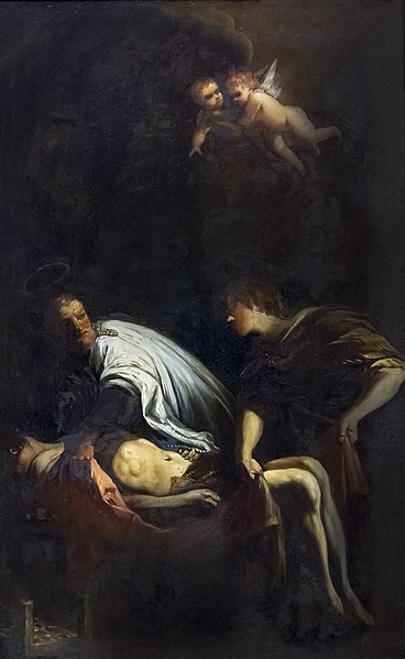 雅克·加姆林（Jacques Gamelin）-圣洛朗（Saint Laurent）的葬礼油画