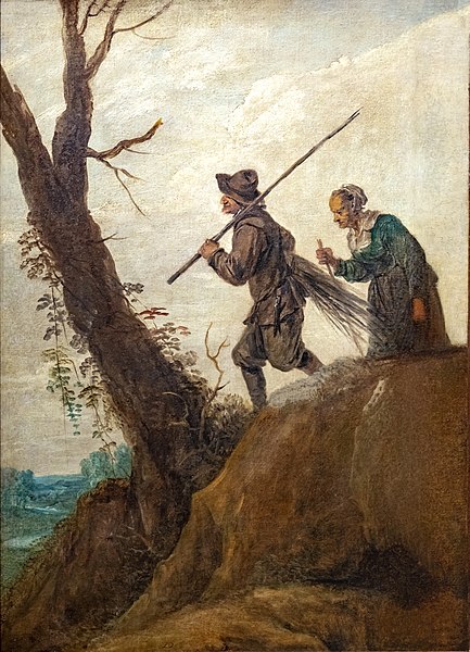 大卫·特尼尔斯（David Teniers the Younger）-伐木工人油画