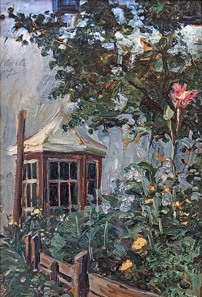 埃贡·席勒（Egon Schiele）-花园 高清油画作品下载