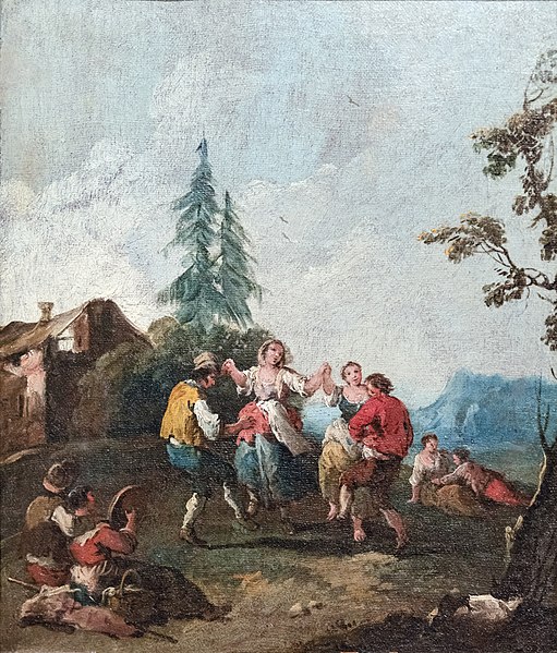弗朗切斯科·祖卡雷利（Francesco Zuccarelli）-乡村舞蹈油画