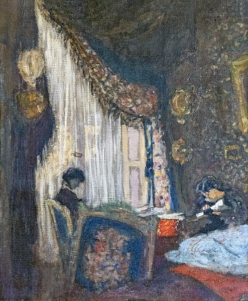爱德华·维拉德（édouardVuillard）-赫塞尔·萨芬妮特夫人.油画