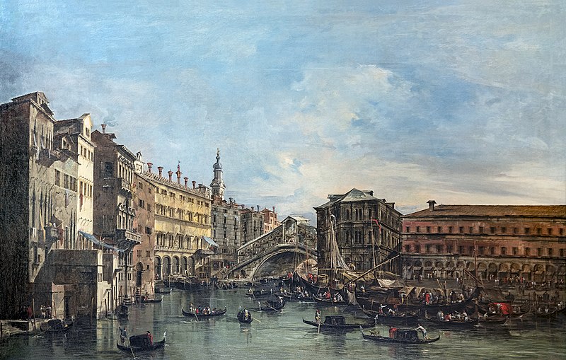 弗朗切斯科·瓜迪（Francesco Guardi）-里亚托桥油画