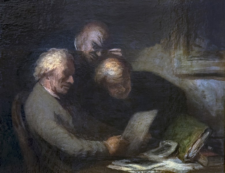 奥诺雷·杜米埃  （Honoré Daumier） - 集邮者油画