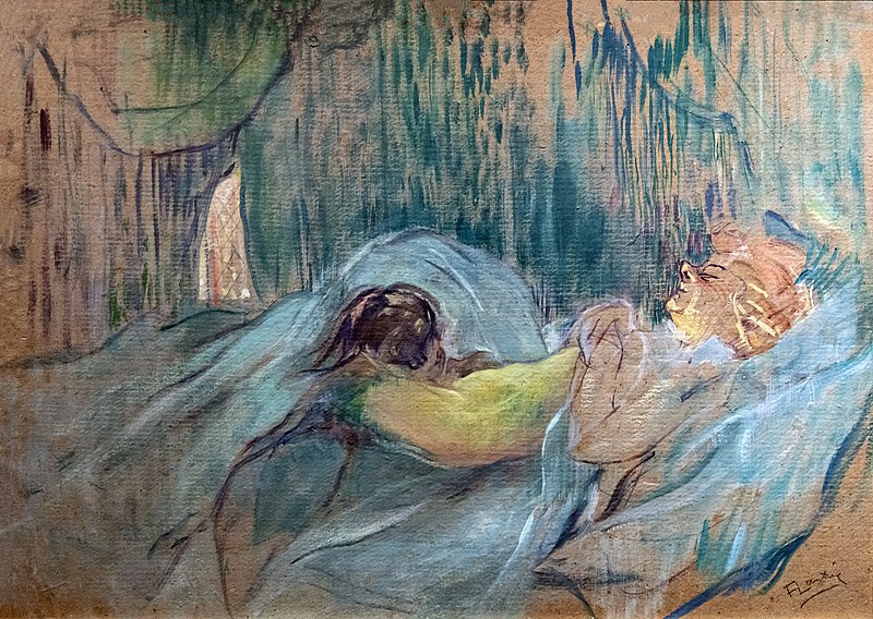 亨利·德·图卢兹-劳特雷克  （Henri de Toulouse-Lautrec） -罗兰德红磨坊街油画