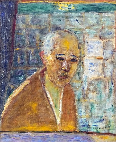 皮埃尔·邦纳德（Pierre Bonnard）-自画像油画