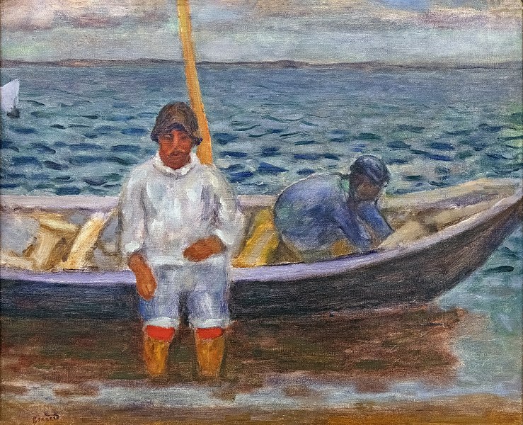 皮埃尔·邦纳德 （Pierre Bonnard）-Lespêcheurs油画