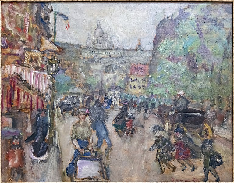 皮埃尔·邦纳德（Pierre Bonnard）-蒙马特油画