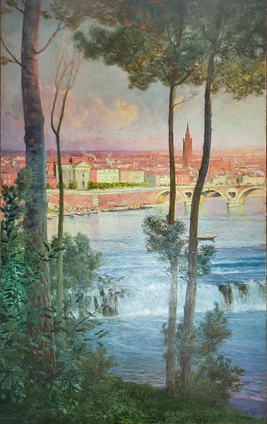 埃德蒙·雅兹（Edmond Yarz）-图卢兹维·杜巴扎克勒.油画