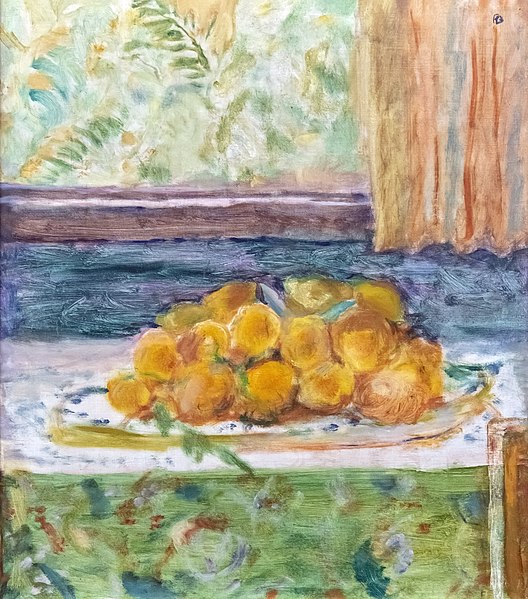 皮埃尔·邦纳德（Pierre Bonnard）-Nature morte aux citrons.油画