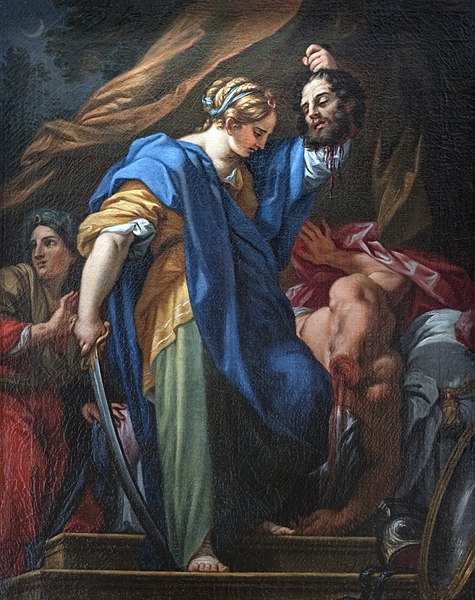 卡洛·马拉塔（Carlo Maratta）  - 朱迪思和霍洛弗涅斯油画