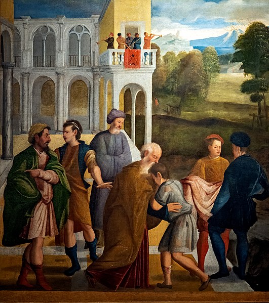 马塞洛·福戈利诺（Marcello Fogolino）-败家子的归来油画
